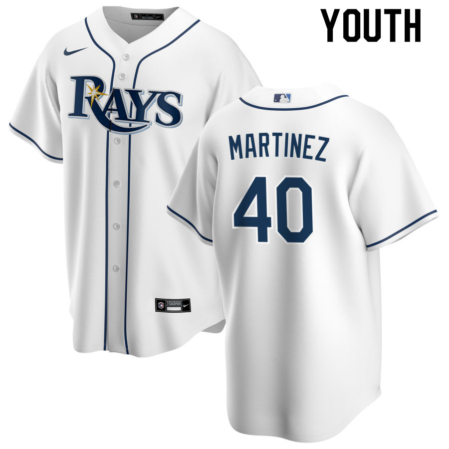 Nike Youth #40 Jose Martinez Tampa Bay Rays Baseball Jerseys Sale-White